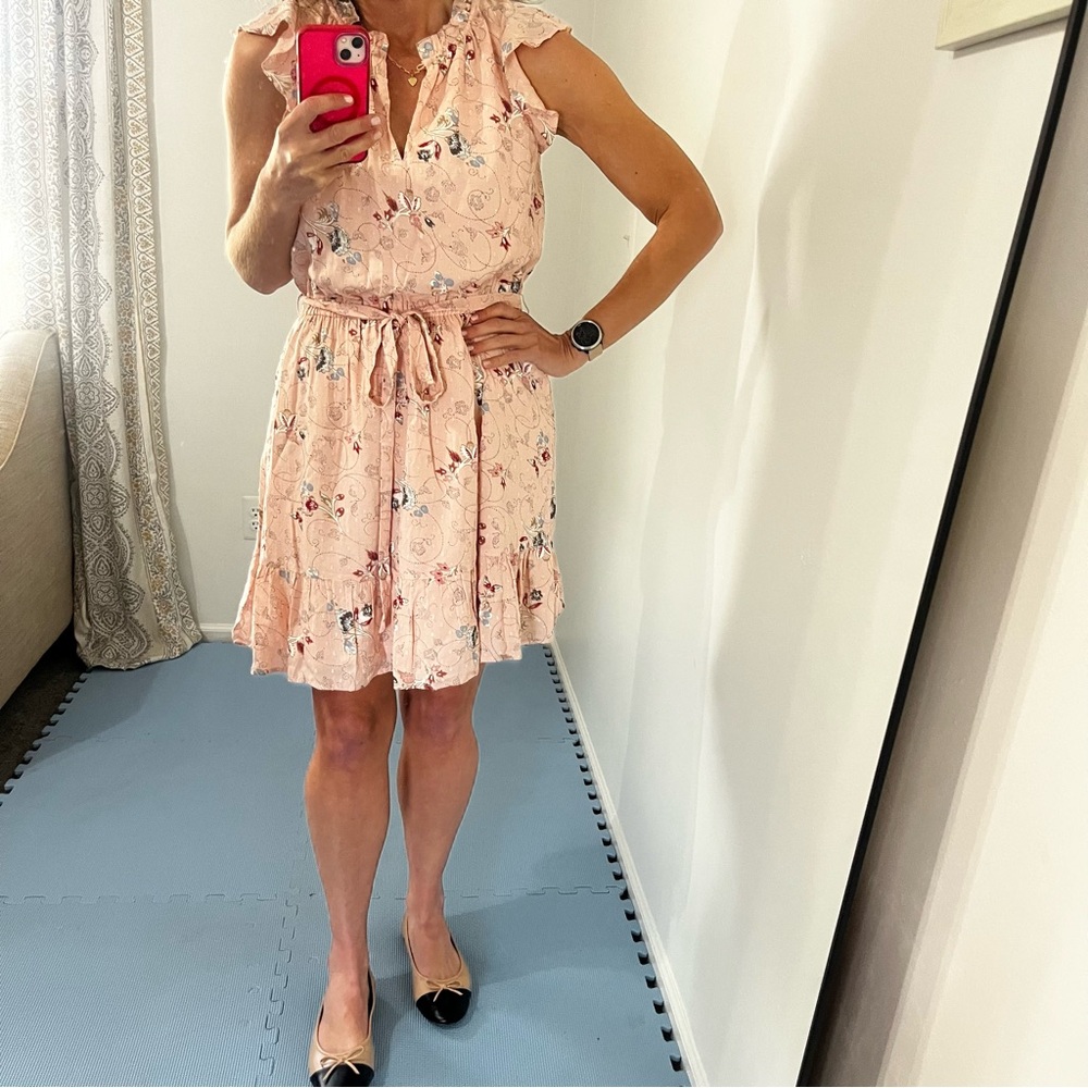 Loft - Spring Floral Flounce Dress - Picture 7 of 7